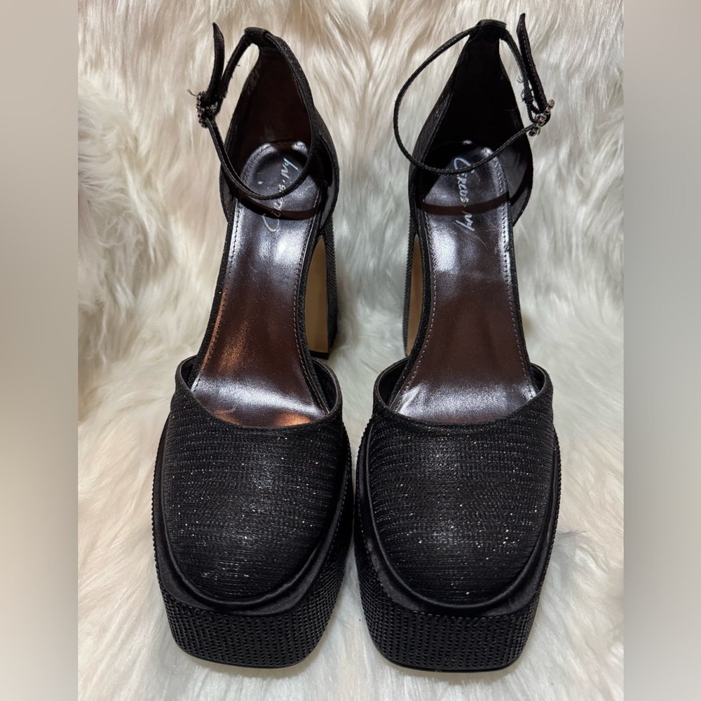 Circus by Sam Edelman Black Heels with Ankle Strap